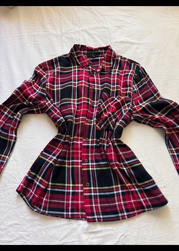 Y2K Tarzı Ekoseli Gömlek - Görsel 2