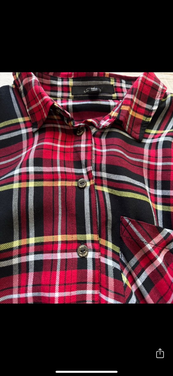 Y2K Tarzı Ekoseli Gömlek - Görsel 3