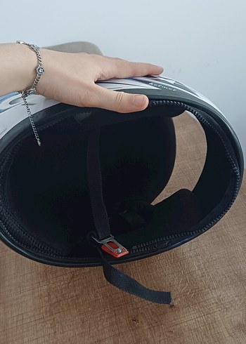 Beyaz SWAN Biker Kask - Görsel 6