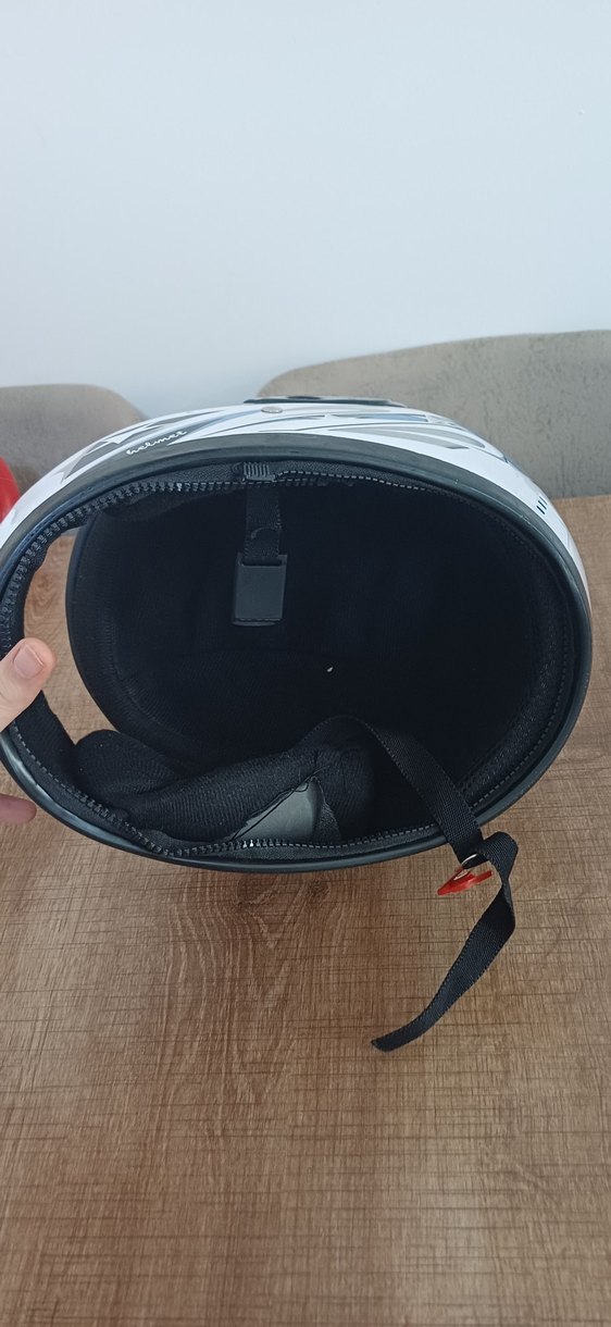 Beyaz SWAN Biker Kask - Görsel 5