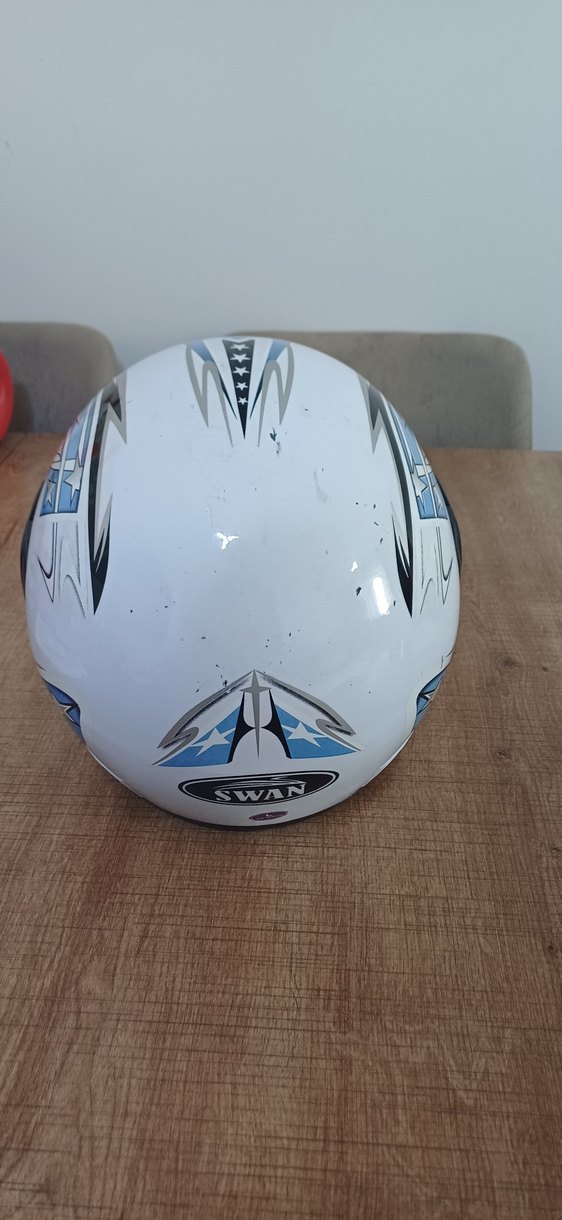 Beyaz SWAN Biker Kask - Görsel 3