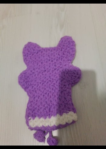 Mor Nakışlı duş Eldiveni - Görsel 2