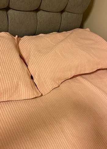 Pudra Düz Renk Yatak Örtüsü - Görsel 3