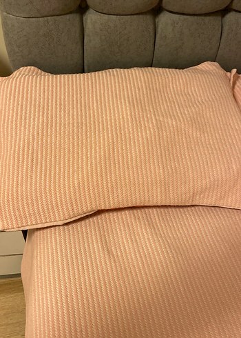 Pudra Düz Renk Yatak Örtüsü - Görsel 2