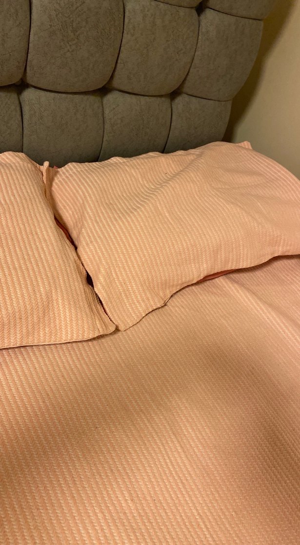 Pudra Düz Renk Yatak Örtüsü - Görsel 3