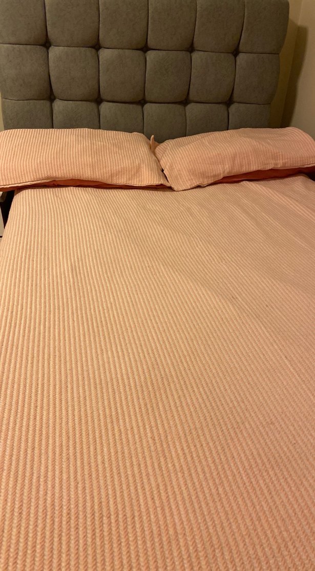 Pudra Düz Renk Yatak Örtüsü - Görsel 5