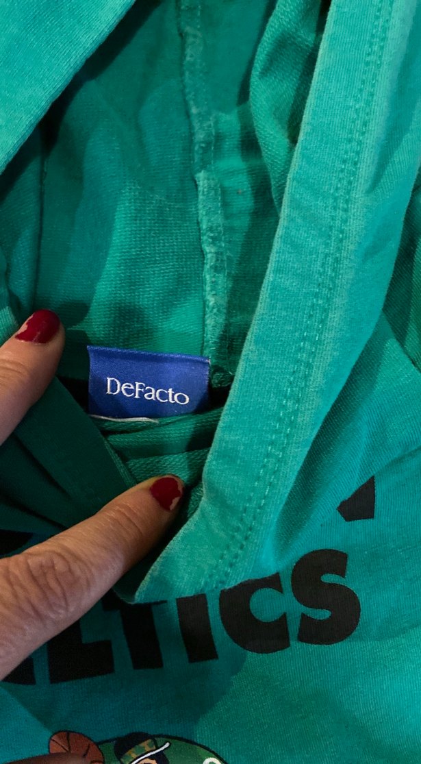 Erkek Çocuk Turkuaz Baskılı Sweatshirt - Görsel 3