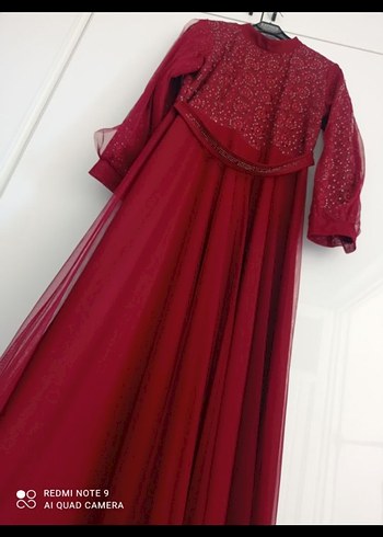 kadın şık tesettür abiye - Görsel 5