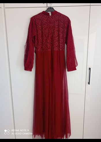 kadın şık tesettür abiye - Görsel 6