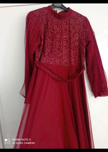 kadın şık tesettür abiye - Görsel 3