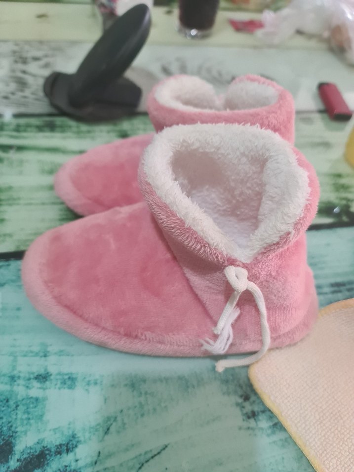 Kız Çocuk Pembe Sıcak Ev Terliği - Görsel 3