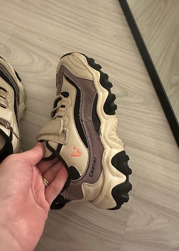 Kahverengi çocuk Spor Ayakkabı Velcro Bantlı - Görsel 6