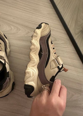 Kahverengi çocuk Spor Ayakkabı Velcro Bantlı - Görsel 5