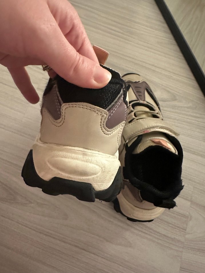 Kahverengi çocuk Spor Ayakkabı Velcro Bantlı - Görsel 3