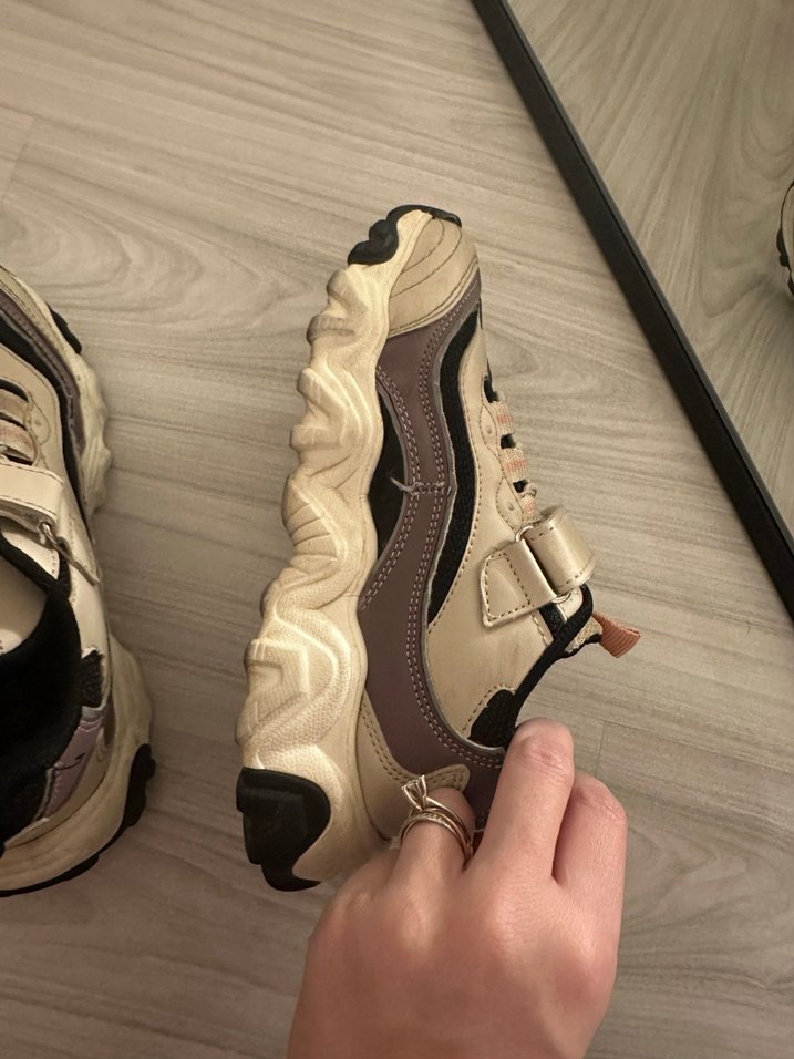 Kahverengi çocuk Spor Ayakkabı Velcro Bantlı - Görsel 5