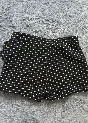 Puantiye Desenli Fırfırlı Mini Etek - Görsel 5