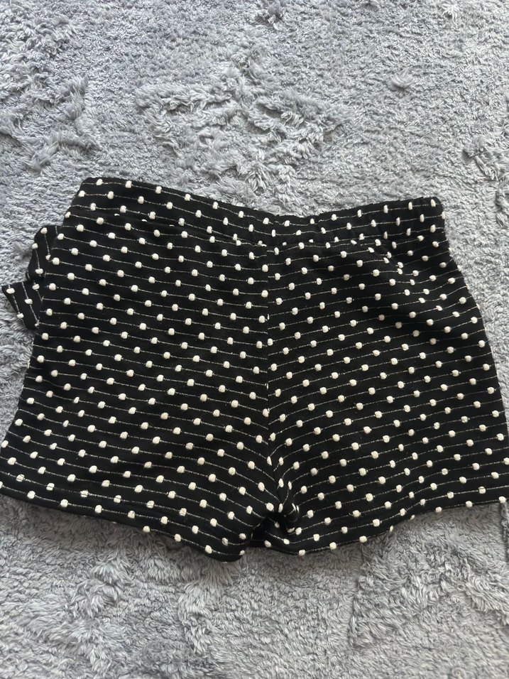 Puantiye Desenli Fırfırlı Mini Etek - Görsel 5