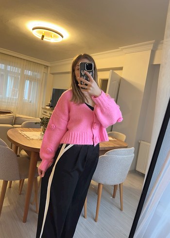 Siyah Kemerli Kadın Kumaş Pantolon - Görsel 3