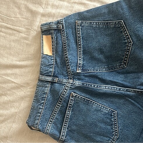 34 Beden mavi Renk Mango wideleg jean