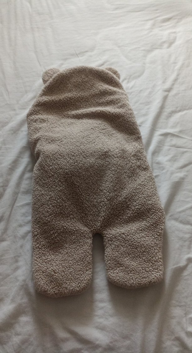 Kahverengi Kapüşonlu Bebek Battaniyesi - Görsel 5