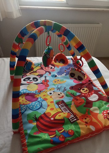 Renkli Bebek Oyun Matı, Yumuşak Kumaşlı - Görsel 4