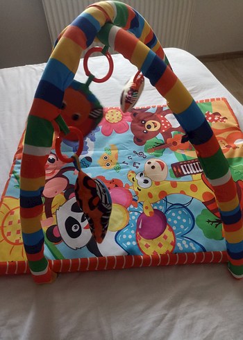 Renkli Bebek Oyun Matı, Yumuşak Kumaşlı - Görsel 2