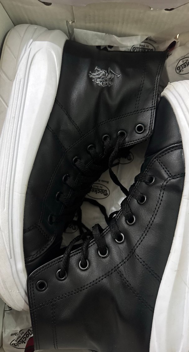 Siyah unısex Biker Bağcıklı Ayakkabı 38 numara - Görsel 4