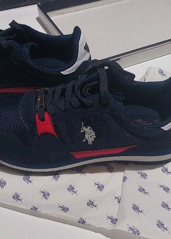 Erkek Lacivert Spor Ayakkabı Bağcıkları - Görsel 2