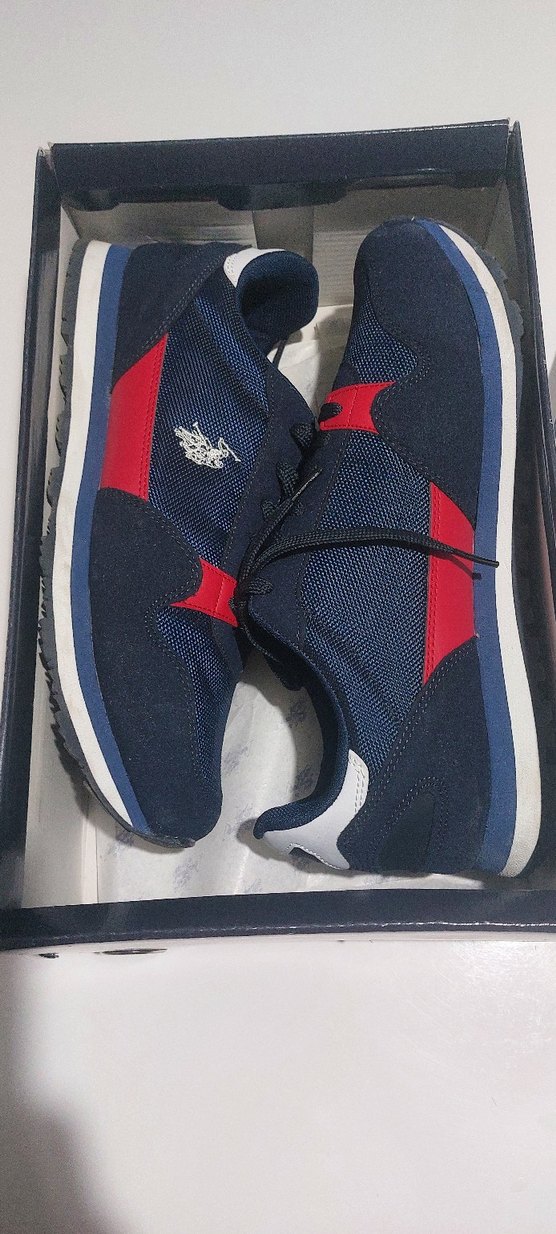 Erkek Lacivert Spor Ayakkabı Bağcıkları - Görsel 4