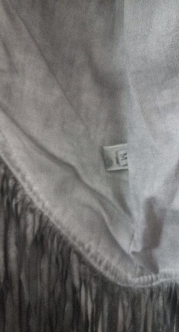 Püsküllü Siyah Uzun Deri Ceket - Görsel 4