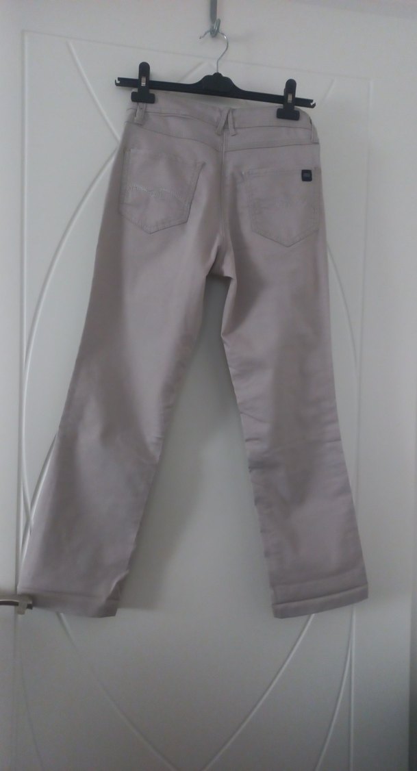 Bej Kemerli Pantolon - Görsel 3