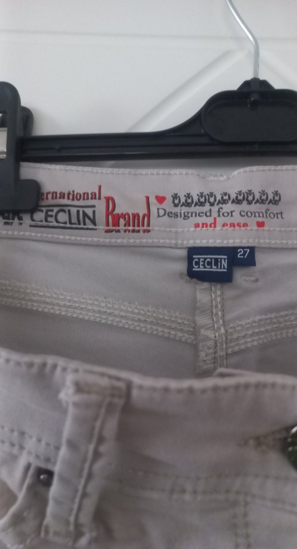 Bej Kemerli Pantolon - Görsel 2