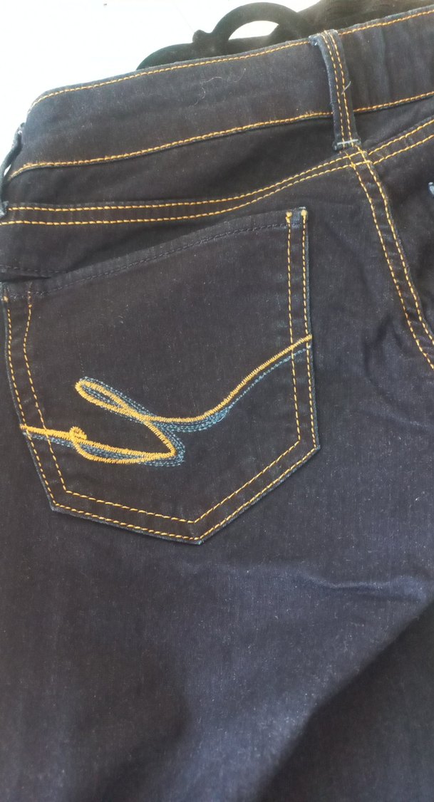 Lacivert Midi Boy Kadın Denim Pantolon - Görsel 4