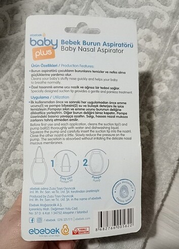 BabyJem Burun aspiratörü 