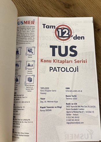 Tam 12'den TUS Patoloji Kitabı - Görsel 3