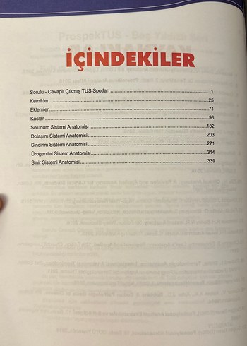 ProspekTUS Anatomi Konu ve Soru Kitabı - Görsel 4