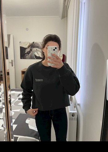 Mavi Gri Kadın Sweatshirt - Görsel 2