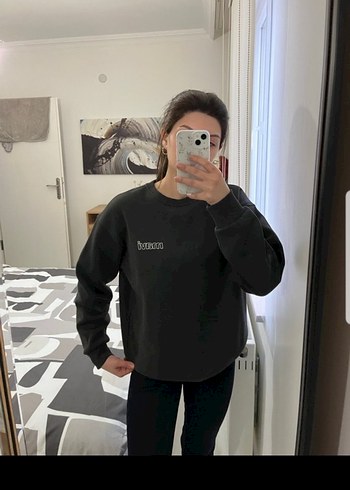 Mavi Gri Kadın Sweatshirt - Görsel 4