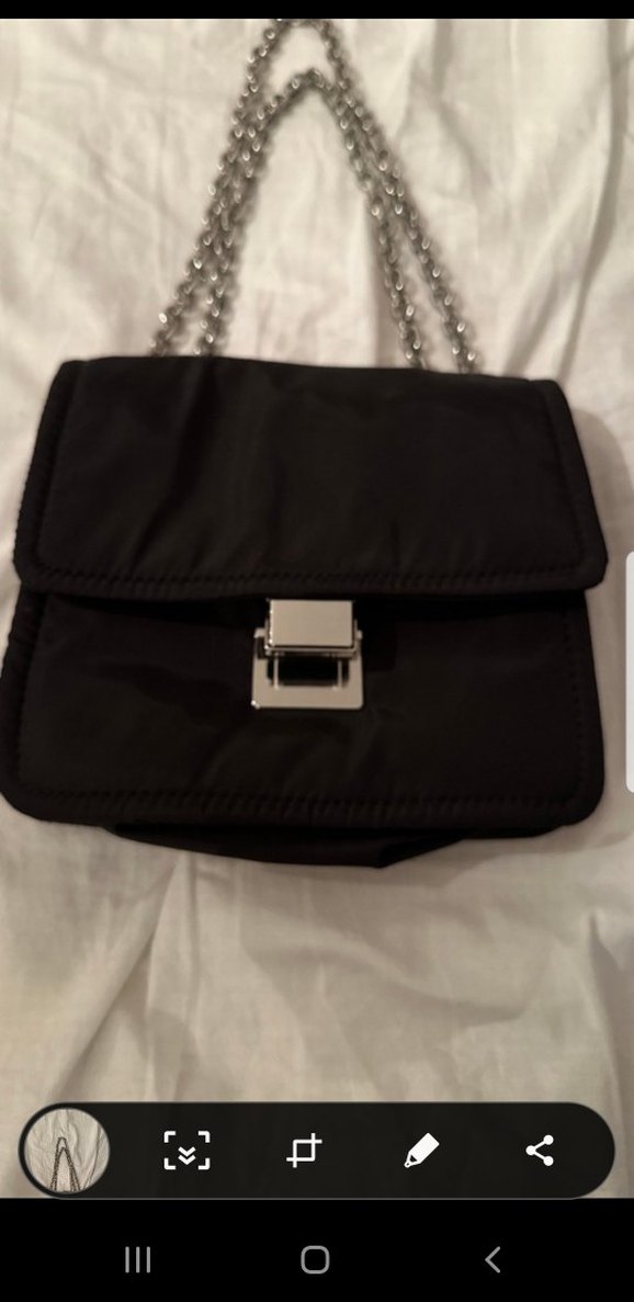 Zincir Detaylı Siyah Kadın Çanta - Görsel 2