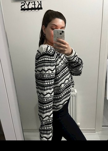 Mavi Kadın Kazak - Görsel 3