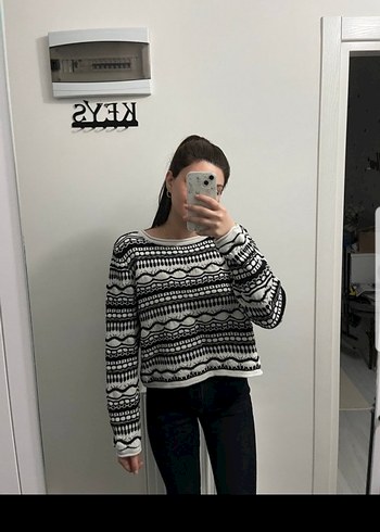 Mavi Kadın Kazak - Görsel 2