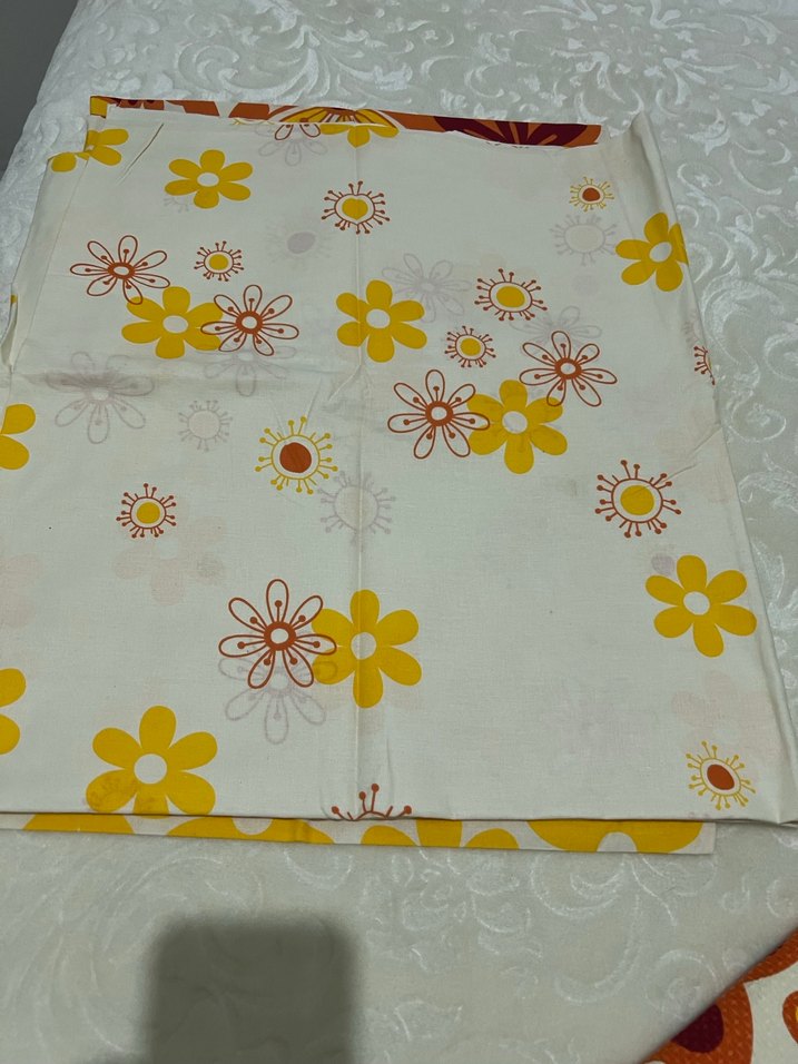 Çiçek Desenli Renkli pike takımı - Görsel 2