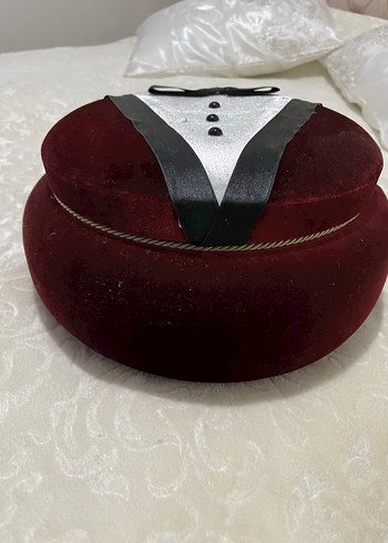 Bordo Düğmeli Tuxedo Parti Ceketi - Görsel 2