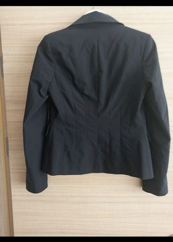 Düğmeli Siyah Kadın Blazer Ceket - Görsel 3