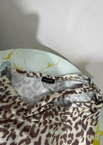 Leopar Desenli Hamile Mini Etek - Görsel 2