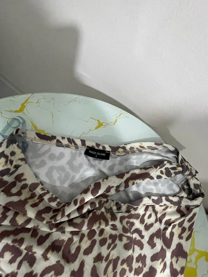 Leopar Desenli Hamile Mini Etek - Görsel 2