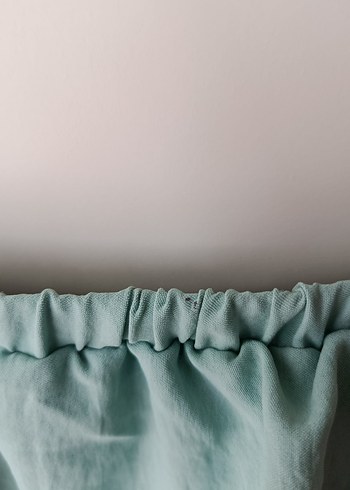 Kadın Turkuaz Mini Bluz - Görsel 4