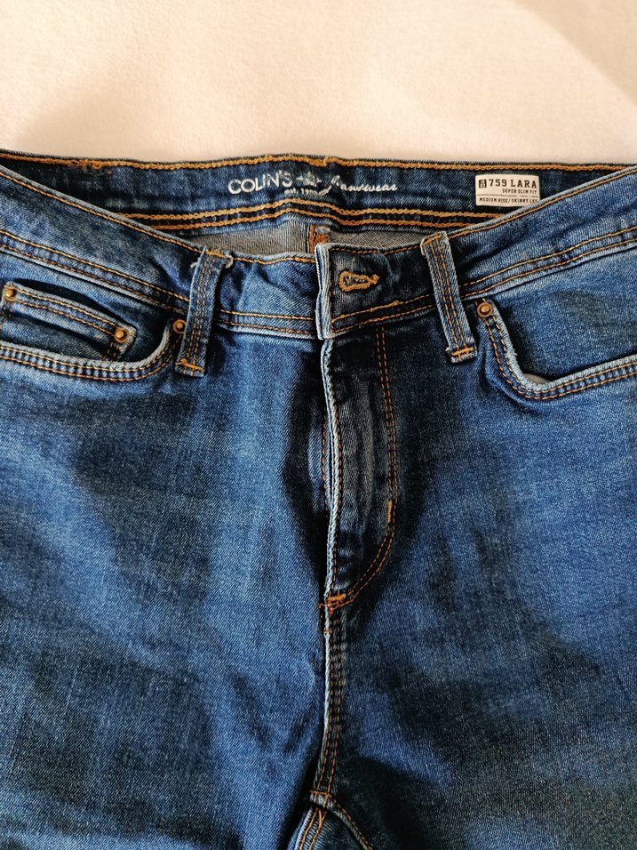 Kadın Lacivert Regular Fit Midi Kot Pantolon - Görsel 2