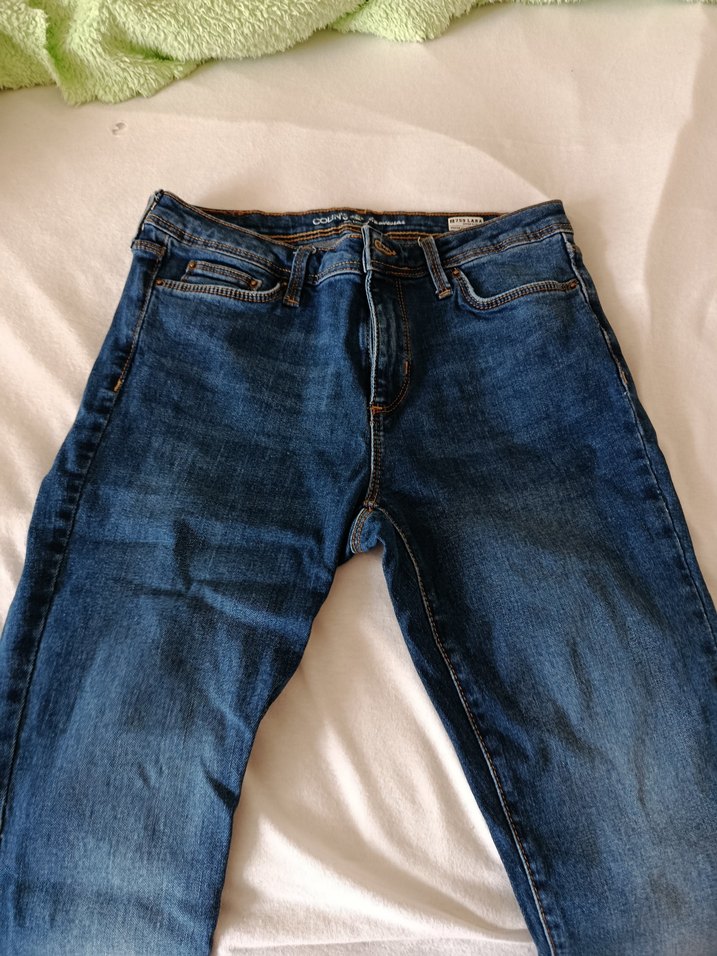 Kadın Lacivert Regular Fit Midi Kot Pantolon - Görsel 3