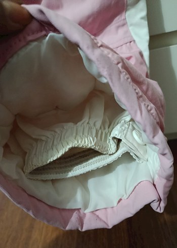 H&M kız Çocuk Pembe Ayarlanabilir Askılı kar pantolonu - Görsel 4